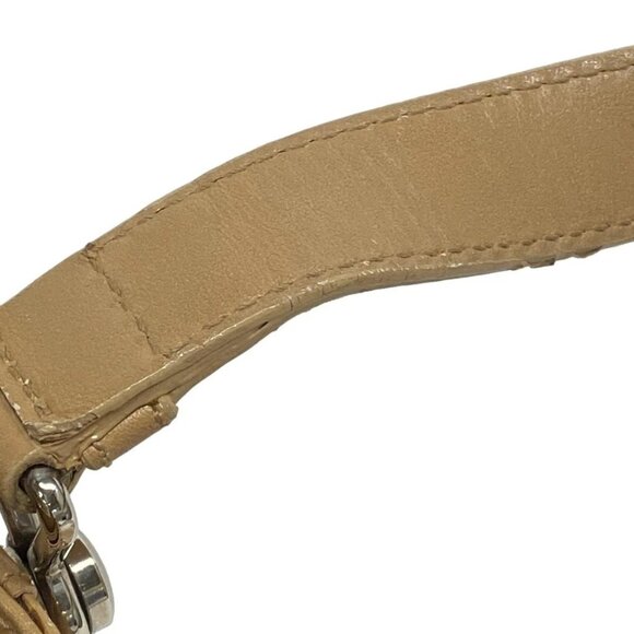 Auth DIOR/ChristianDior Trotteur Cream Dark Brown Beige Jacquard Leather - Picture 13 of 16